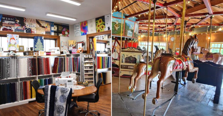 This Charming Iowa Town Offers Fresh-Baked Treats, Quilts, And A Whirl On A Vintage Carousel