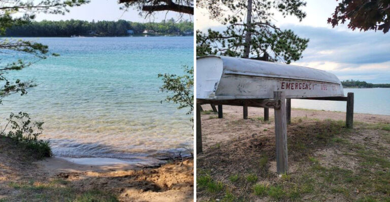This Crystal-Clear Michigan Swimming Hole Was Made For Hot Summer Days