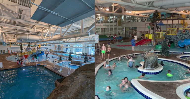This Epic Utah Pool Has A Mountain You Can Climb And Swim Through
