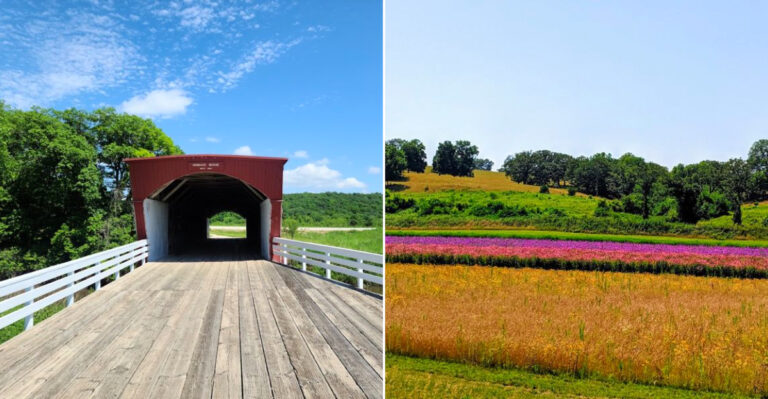 This Iowa Covered Bridge Adds A Little Soul To A Country Road