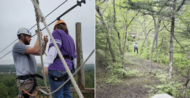 This Kansas Adventure Park Turns A Simple Ride Into A Secret Forest Canopy Experience