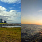 The Lake Pontchartrain lakefront path