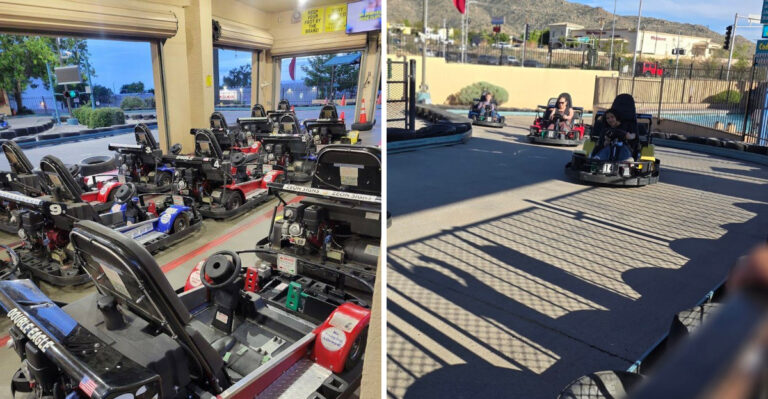 This New Mexico Go-Kart Track Glows After Dark And Turns Every Lap Into A Wild Ride