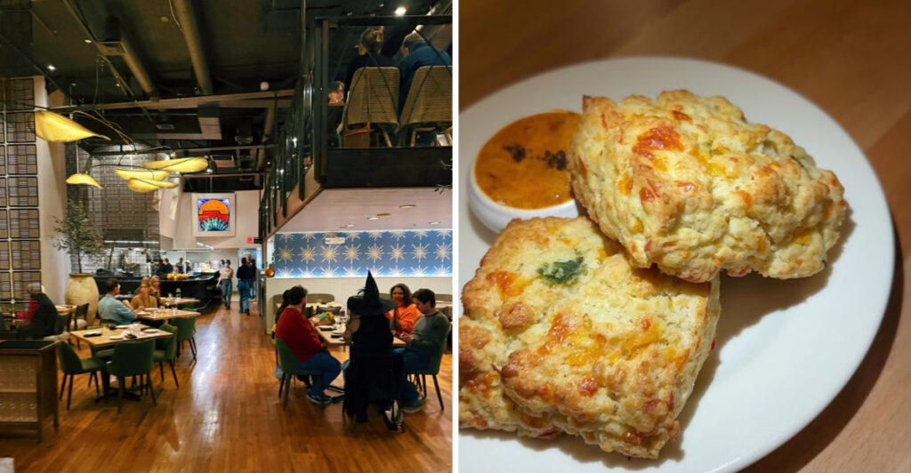 This New Mexico Restaurant Is Serving The Most Incredible Green Chile Cheddar Biscuits