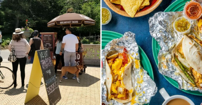 This New York Taco Cart Serves Giant Breakfast Tacos Locals Cannot Stop Talking About