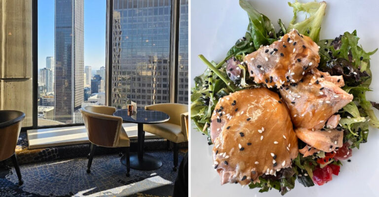 This Revolving California Lounge Serves Food With A 360-Degree City Show
