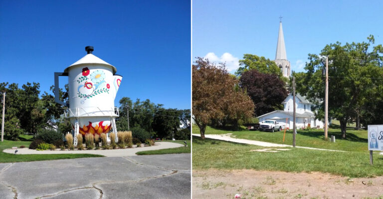 The World’s Largest Swedish Coffee Pot Is A Former Iowa Water Tower