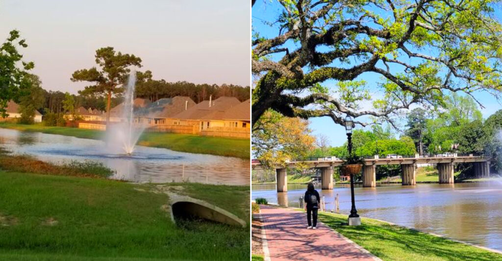 Beautiful Louisiana towns next to water