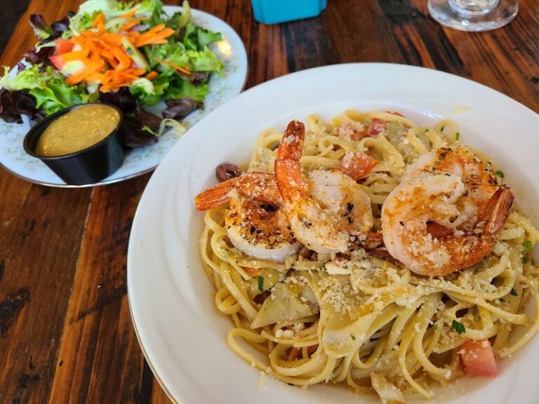 Down A Quiet Street In Hillsborough, North Carolina, Saratoga Grill Plates Shrimp And Grits Locals Order On Repeat