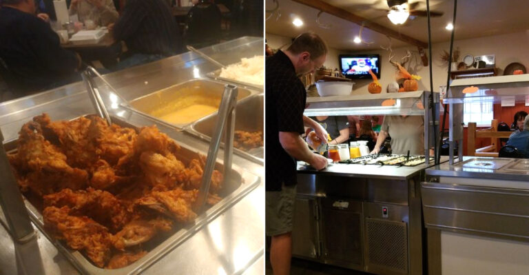 This Rural Iowa Restaurant Piles Fried Chicken High At Its All-You-Can-Eat Buffet