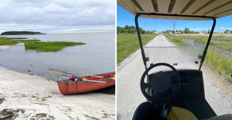 Golf Carts Set The Pace In This Quiet Maryland Island Town