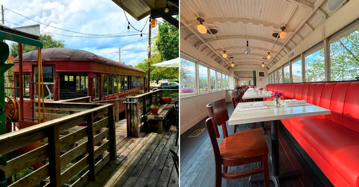 This Louisiana Train Depot Restaurant Cooks Out Of An Actual Caboose Kitchen