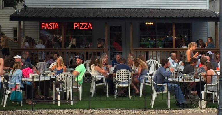 One Of Iowa’s Most Stunning Dining Decks Serves Homemade Pasta By The Water