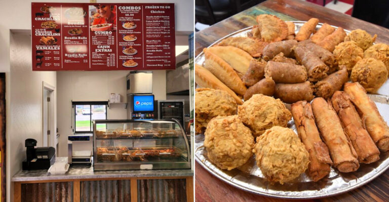 This Alexandria Louisiana Boudin Shop Fills Its King Cake With Boudin And Tops It With Praline Syrup And Cracklin Crumbles