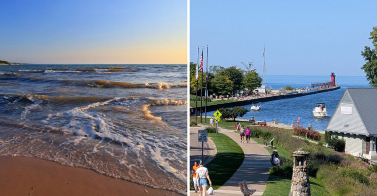 This Michigan Lake Town Gets Completely Taken Over By Summer Crowds