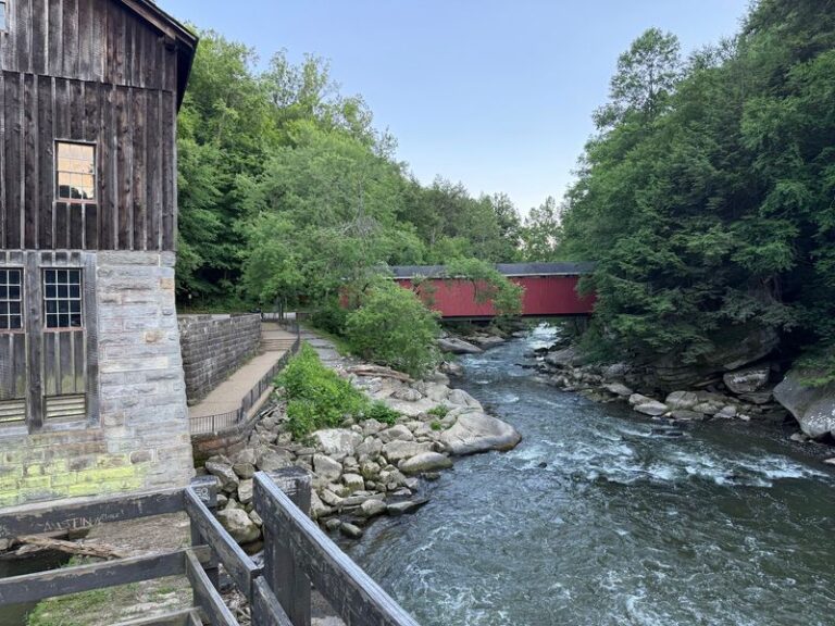 Tucked Beside a Covered Bridge, This Pennsylvania Park Hides a Waterfall Worth the Short Hike