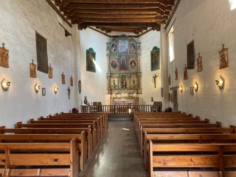 This Tiny New Mexico Chapel Hides 400-Year-Old Painted Artwork Behind Its Altar That Feels Like Nothing Else
