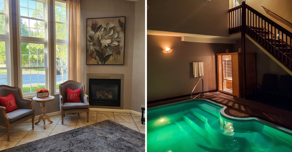 This Adults-Only Ohio Retreat Has A Private Indoor Pool And A Two-Person Whirlpool Tub