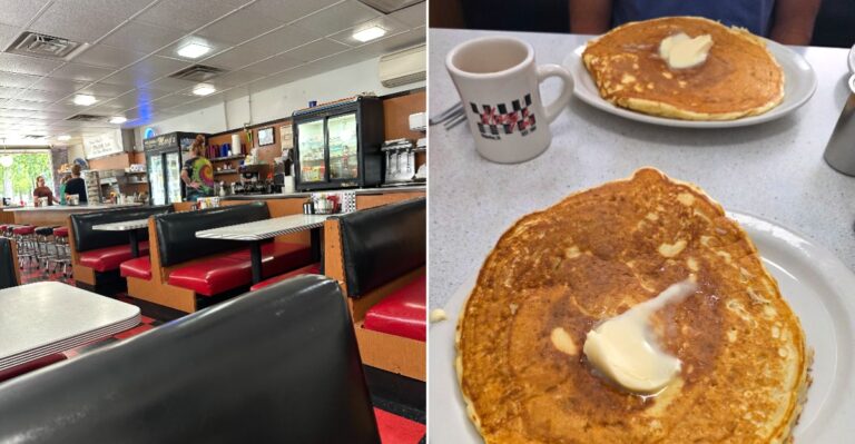 This Tiny Eastern Iowa Diner Serves Plate-Sized Pancakes That Have Become A Local Legend