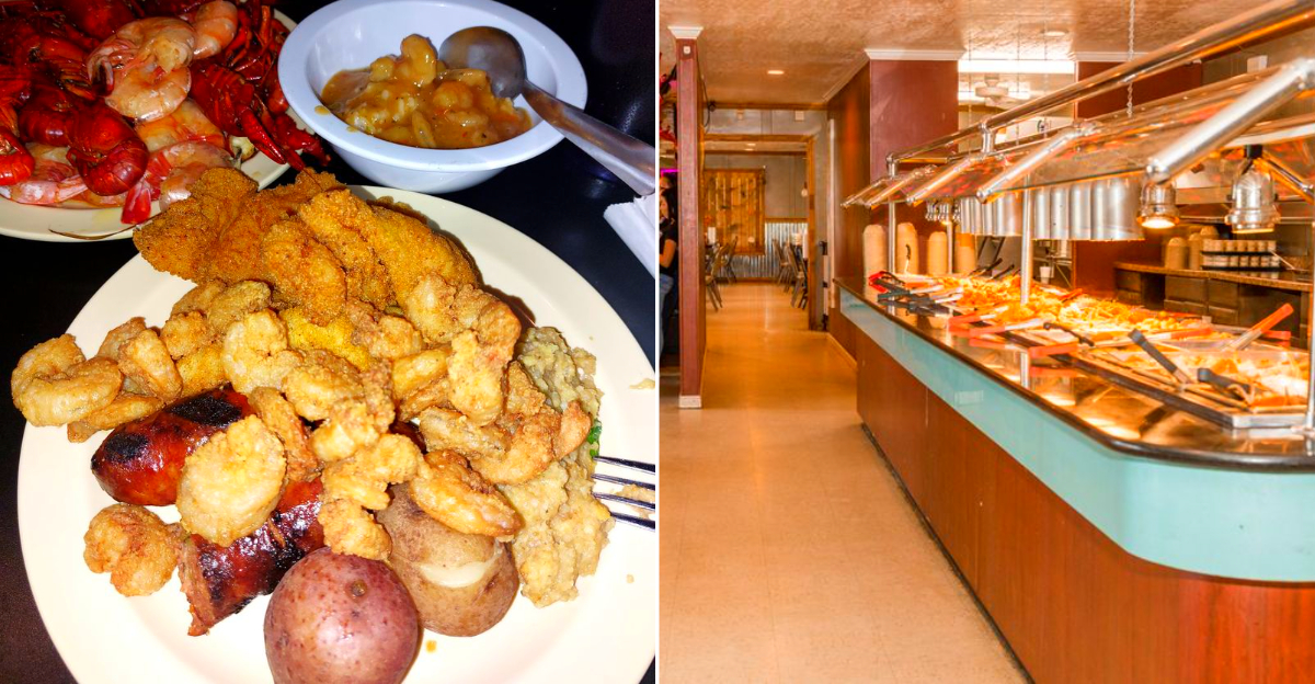 This Louisiana Buffet Serves Mountains Of Catfish But The Crowds Clear Out Well Before Dark