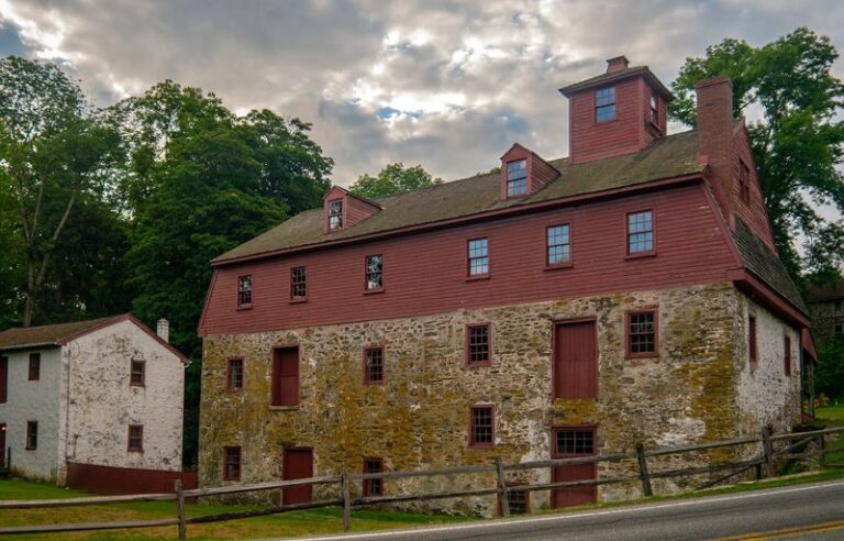 In Glen Mills, Pennsylvania, the Historic Newlin Grist Mill Still Grinds Flour Between Waterwheel-Powered Stones
