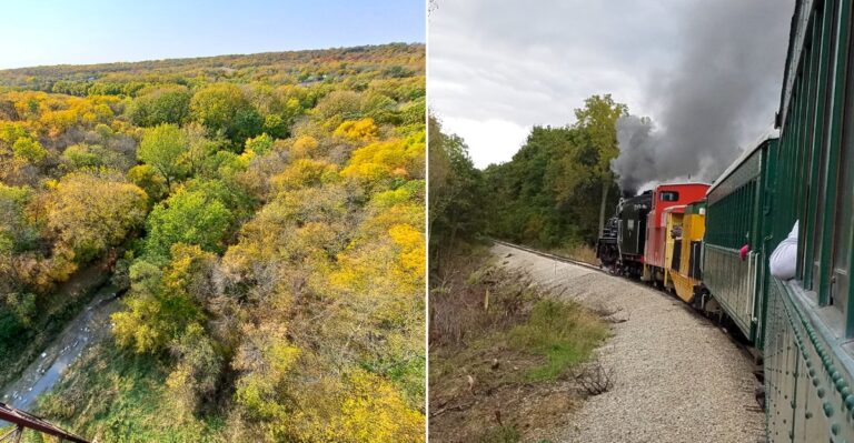 This Iowa Train Ride Is One Of The Most Beautiful Ways To Experience Fall