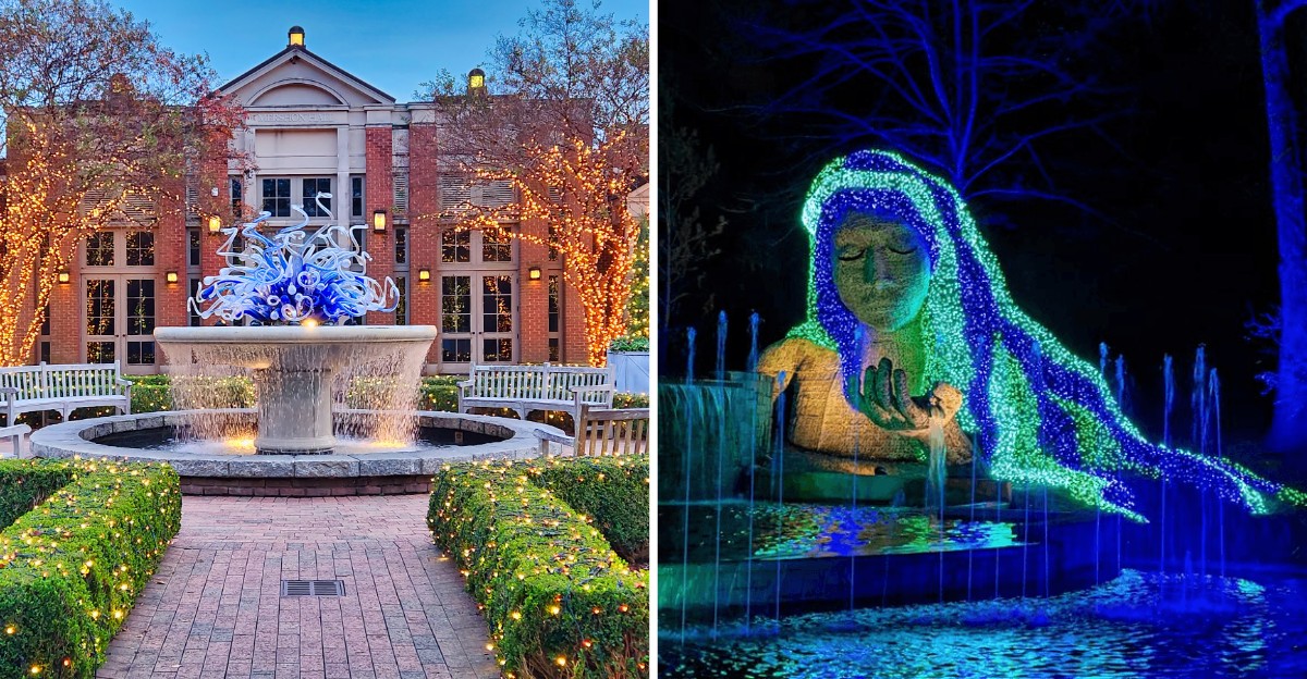 This Georgia Garden Turns Into A Walk-Through Light Show Every Holiday Season