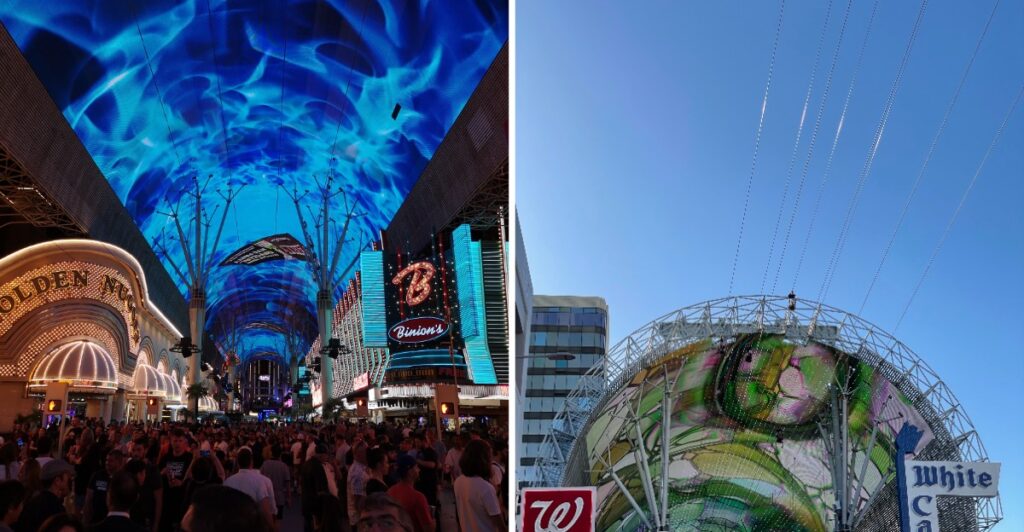 This Nevada Zipline Sends Riders Flying Above The Neon Lights Of Fremont Street