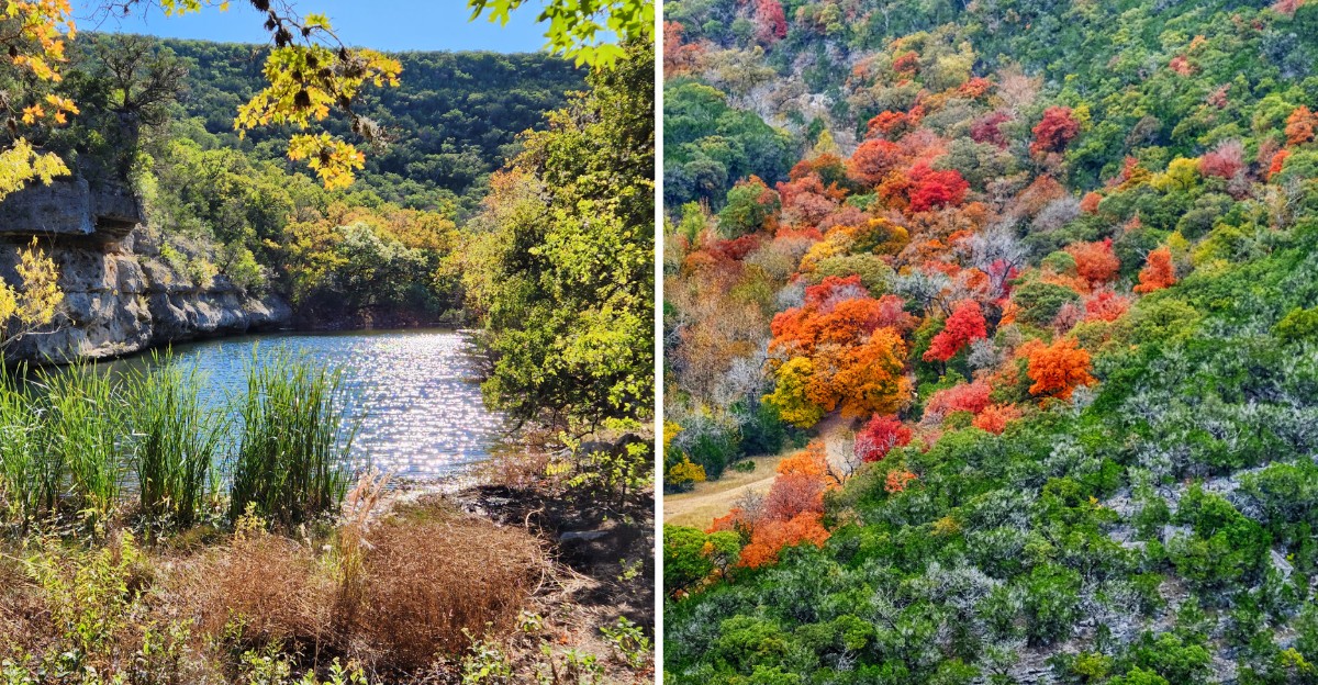 This Hidden Texas Canyon Turns Into A Colorful Fall Paradise Every Autumn
