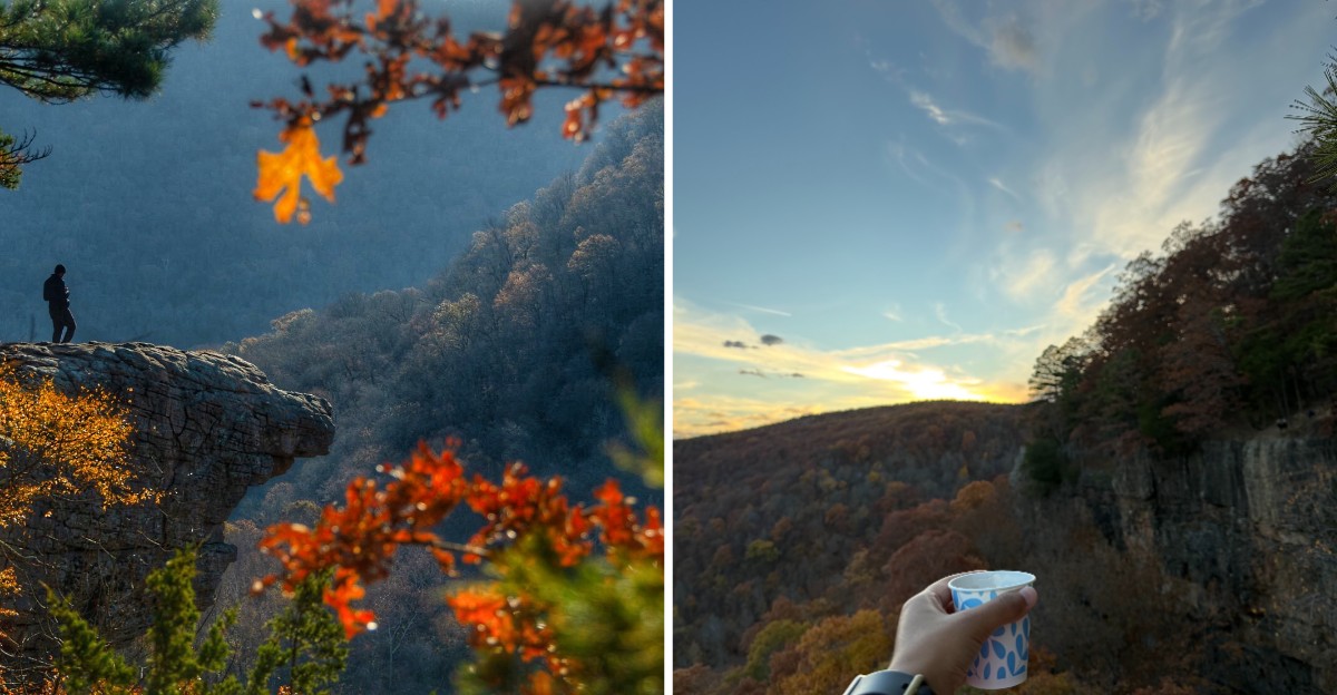 This Arkansas Crag Juts Out Over A Canyon And Fall Color Makes It One Of The State’s Most Photographed Hikes