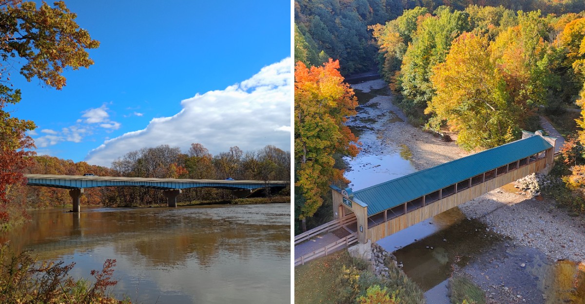 This Ohio Covered Bridge Drive Turns Into An Unforgettable Fall Road Trip Every October