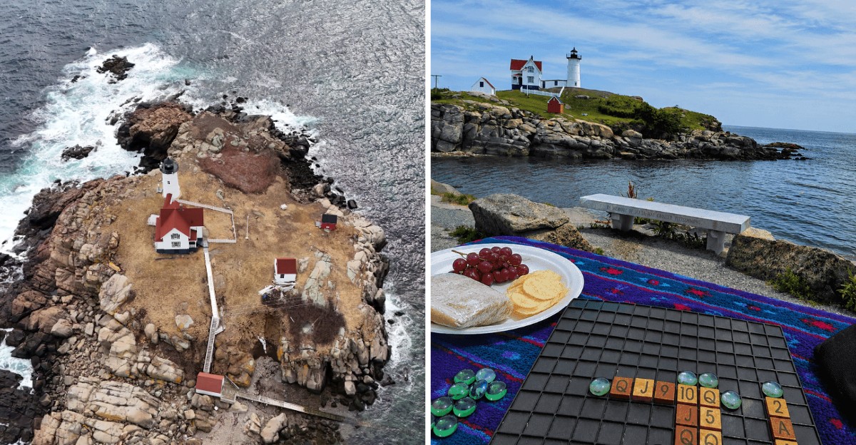 This Historic Maine Lighthouse Sits On A Tiny Island So Close To Shore You Can Almost Touch It