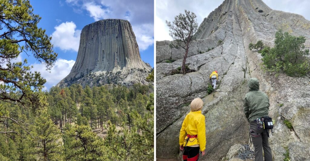 This Wyoming Rock Formation Became America’s First National Monument And Climbers Still Summit It