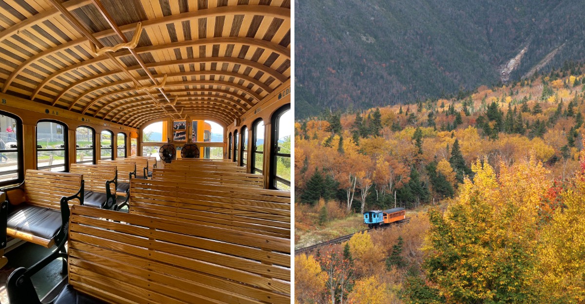 This New Hampshire Railway Climbs The Highest Peak In The Northeast Above Peak Fall Colors