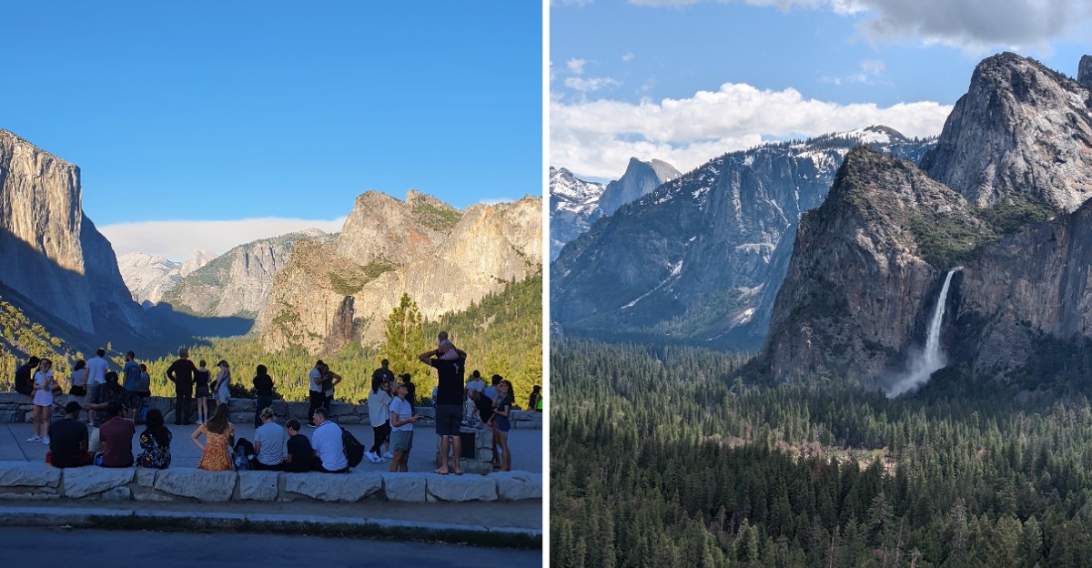 This California Viewpoint Frames A Famous Granite Dome, A Sheer Cliff And A Waterfall In One Shot