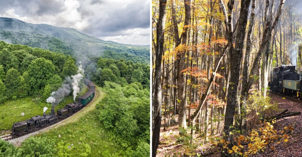 This West Virginia Steam Train Climbs Through Mountain Switchbacks To Nearly 5,000 Feet