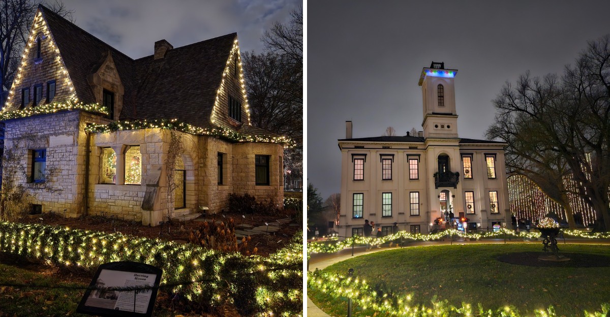 This Missouri Botanical Garden Lights Up Its Paths With A Glowing Holiday Display