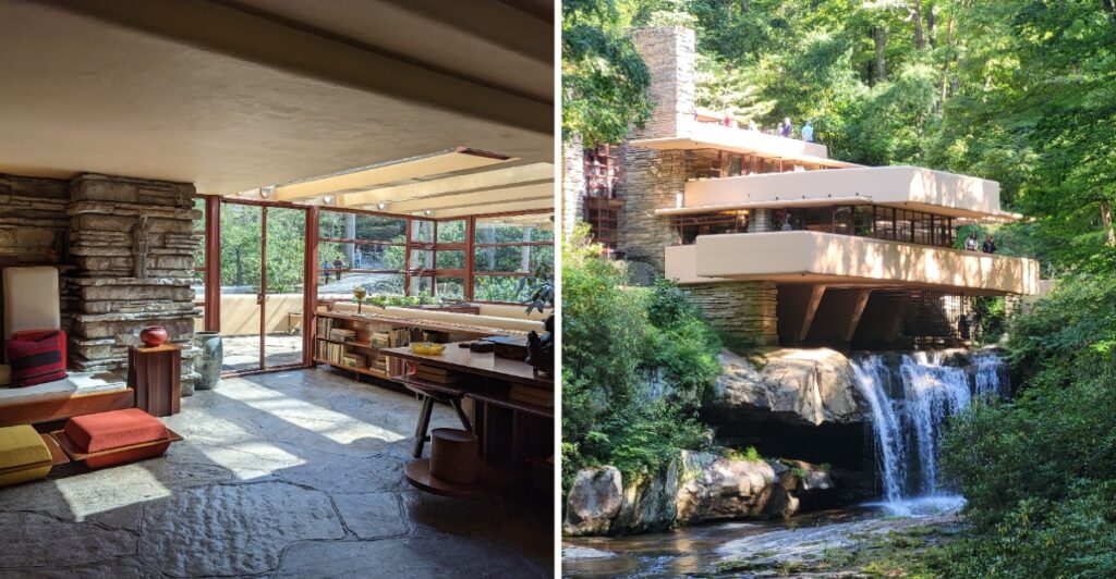 This Famous Pennsylvania House Was Built Directly Over A Waterfall And Remains An Architectural Wonder