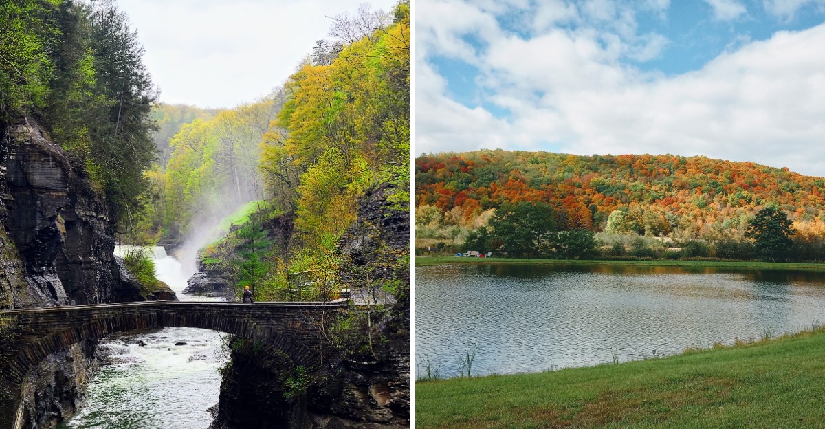 This New York State Park Is Called The Grand Canyon Of The East And Its Fall Foliage Makes The Gorge Unforgettable
