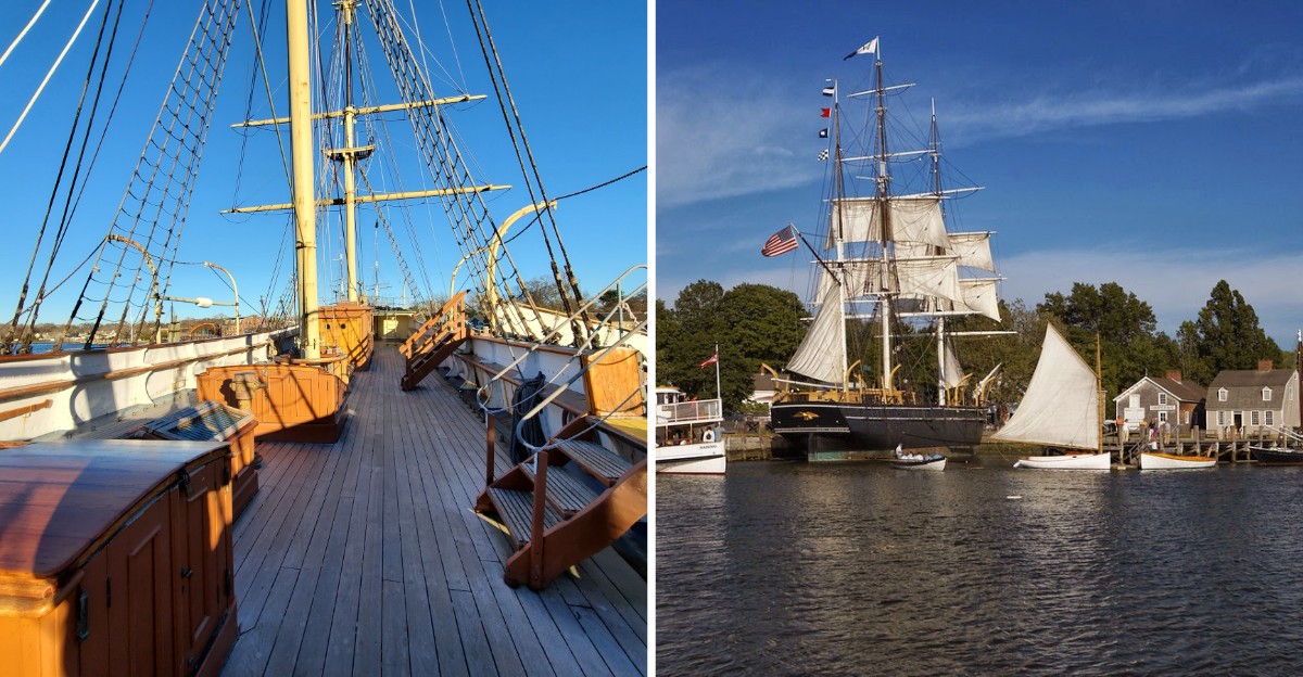 This Historic Connecticut Seaport Lets Visitors Explore Tall Ships And A 19th-Century Village