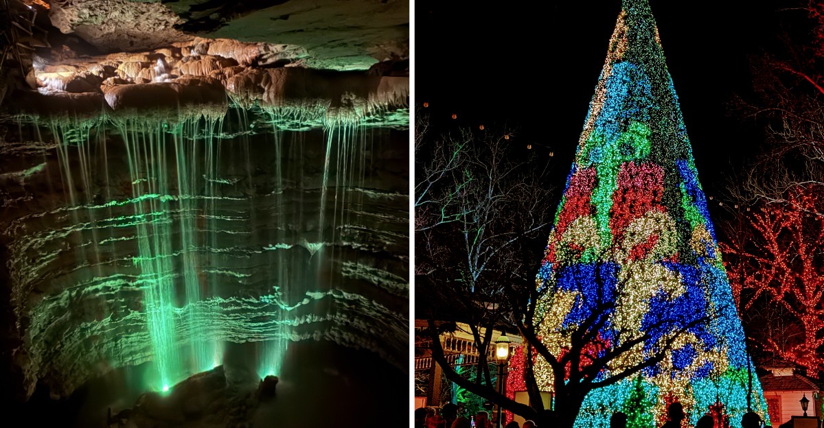 This Missouri Theme Park Covers Its Hillside In Millions Of Holiday Lights Every Year