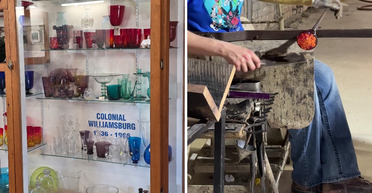 This West Virginia Glass Factory Lets Visitors Watch Colorful Glass Take Shape By Hand